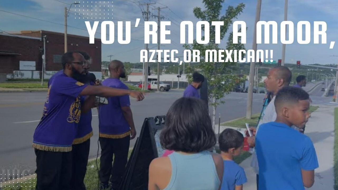YOU'RE NOT A MOOR, AZTEC, OR MEXICAN!!