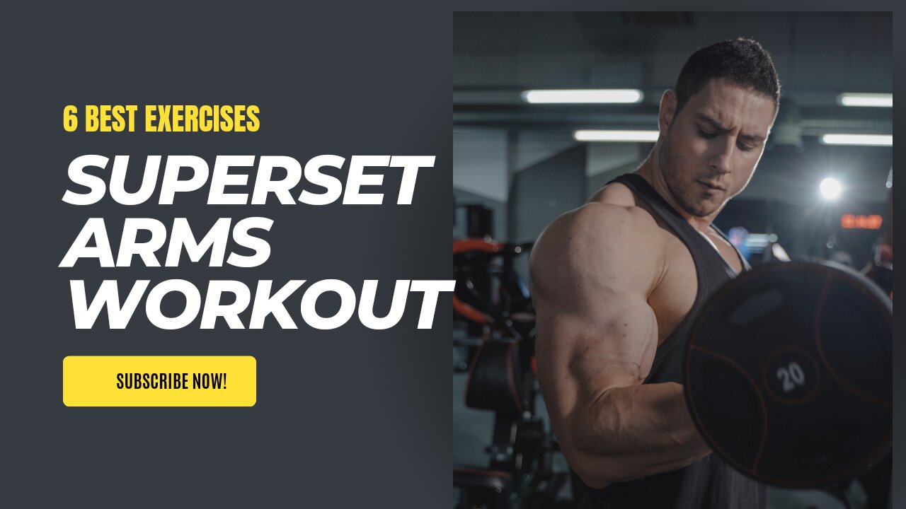 6 Superset Biceps and triceps Workout at gym-Arm Workout #tricep#biceps