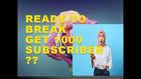 "Are You Ready to Break Through the 1000 Subscriber Barrier?"