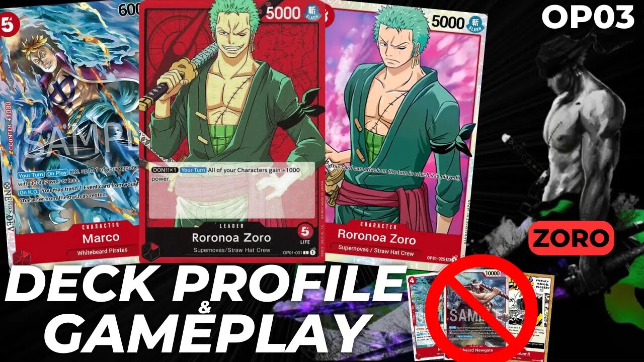 Zoro (Red) Deck Profile & Gameplay (OP03) Post Restrictions | One Piece Card Game