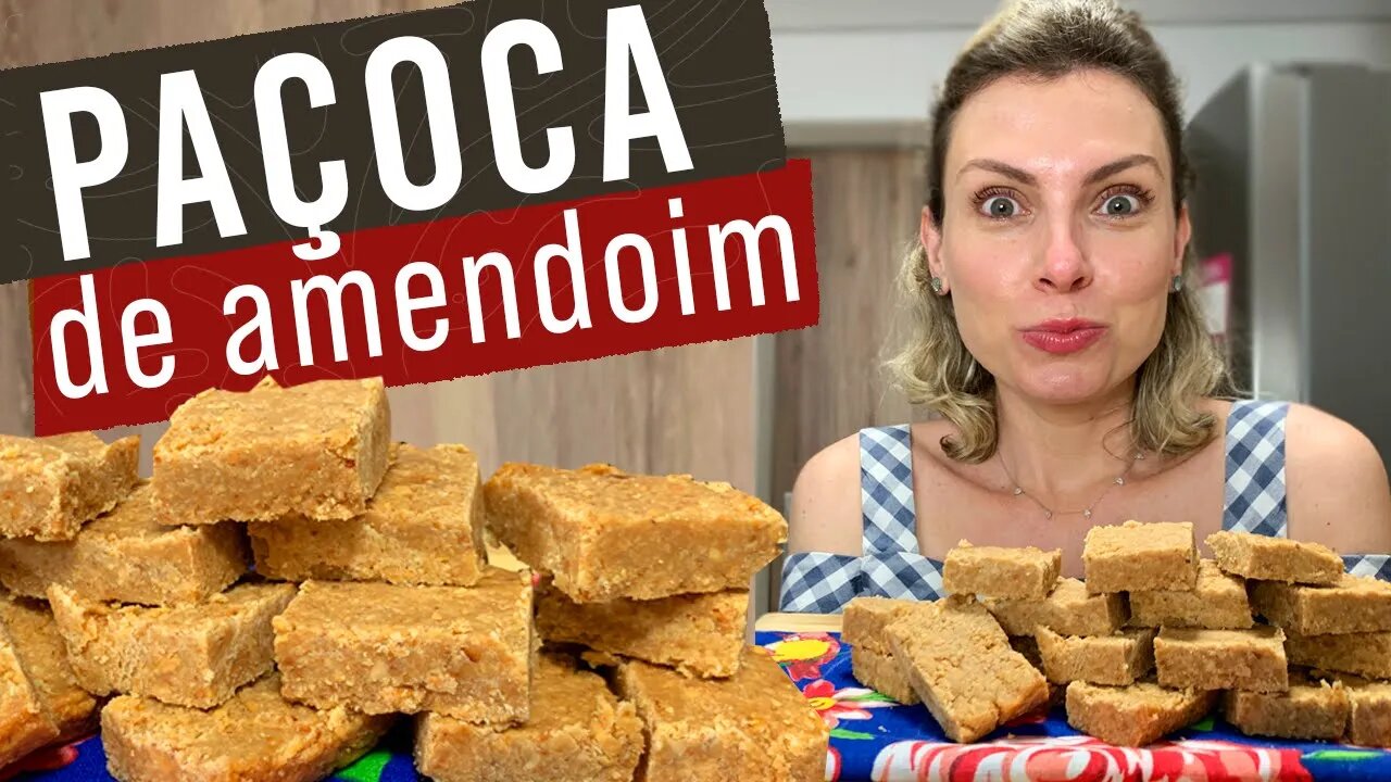 PAÇOCA DE AMENDOIM | PAÇOQUINHA ÚMIDA