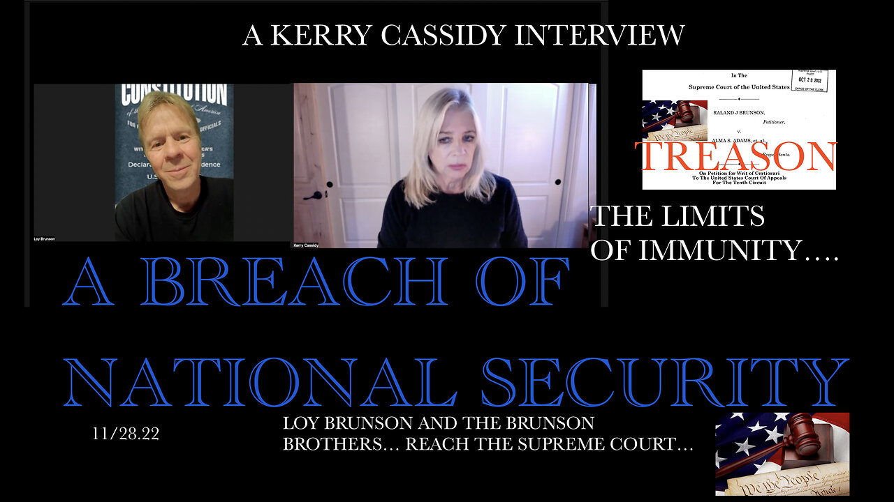 A BREACH OF NATIONAL SECURITY. LOY BRUNSON SUPREME COURT CASE