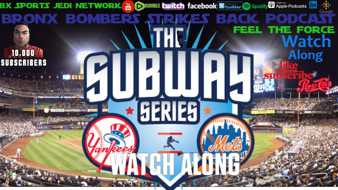 ⚾BASEBALL: NEW YORK YANKEES VS METS SUBWAY SERIES🚆 LIVE WATCH ALONG AND PLAY BY PLAY