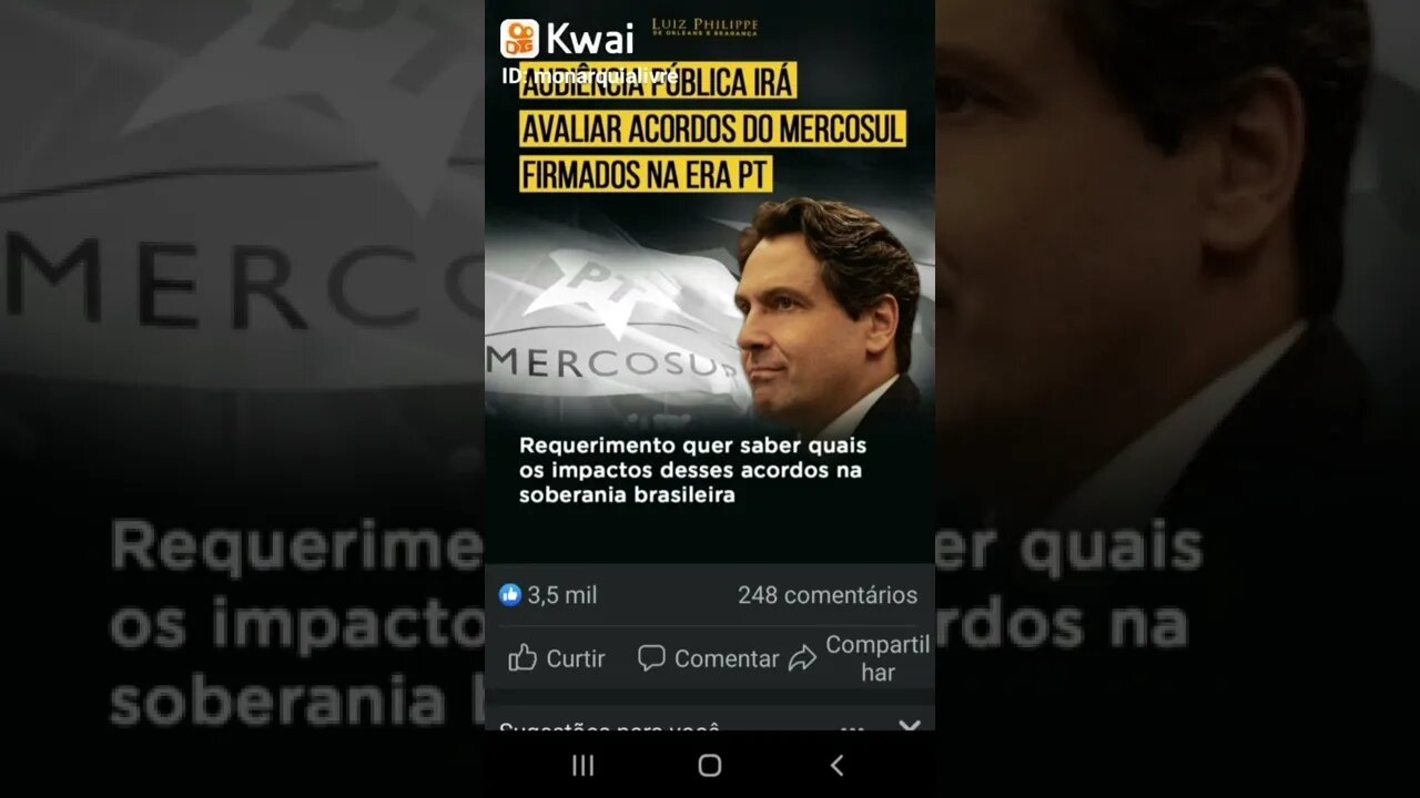 Príncipe Luiz Philippe quer saber que acordos o PT fez no Mercosul