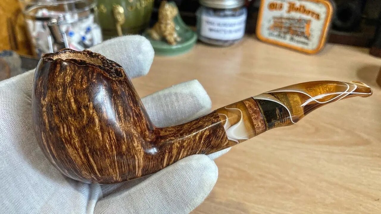 LCS Briars pipe 623 Danish cracked egg