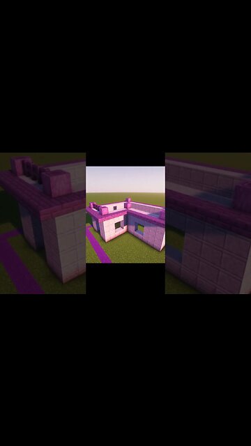 Minecraft BUT I can only build with PURPLE!