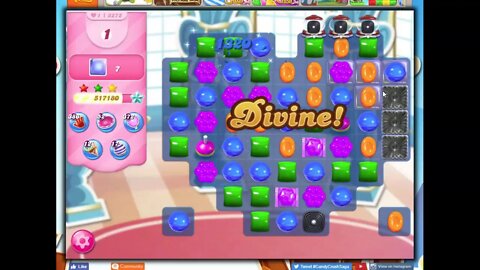 Candy Crush Level 3272 Talkthrough, 19 Moves 0 Boosters
