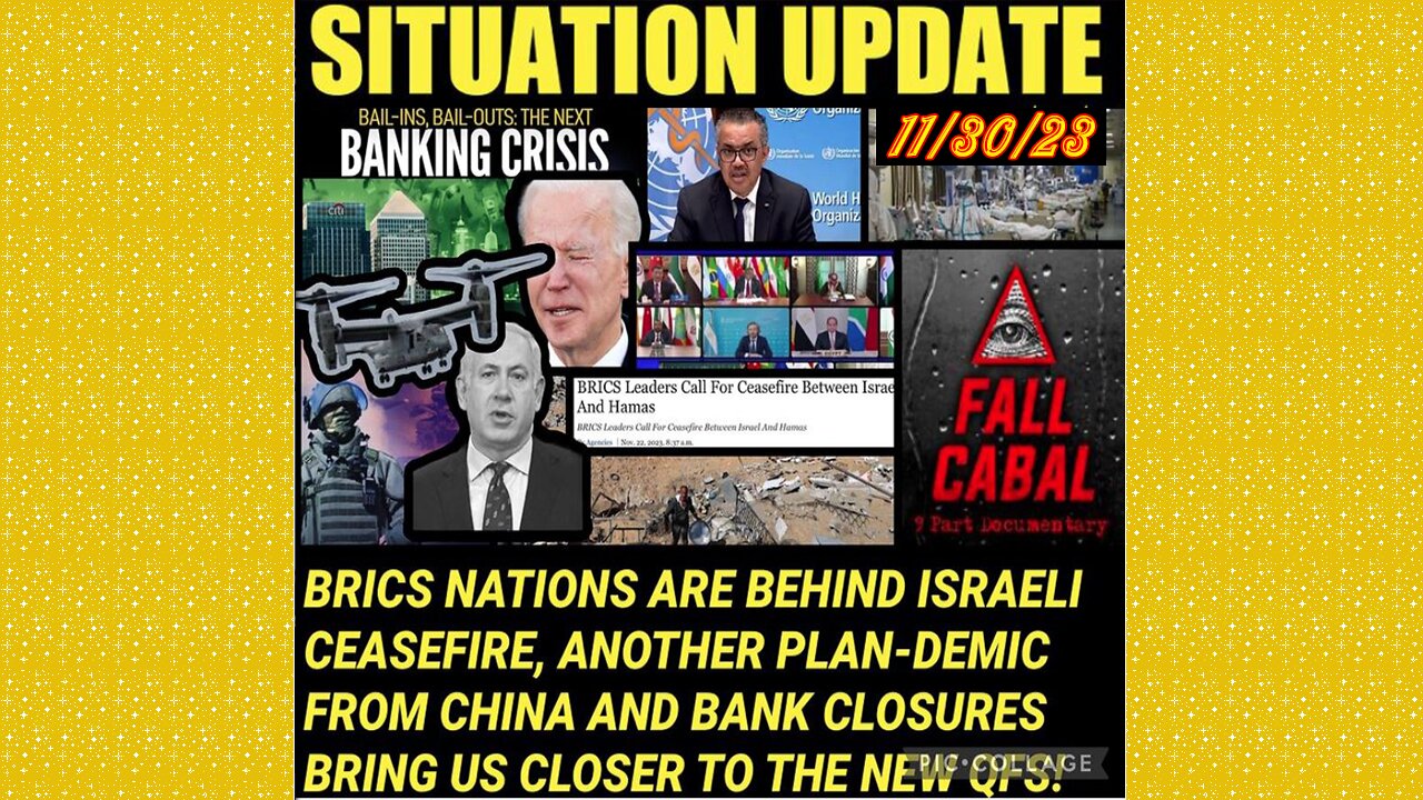 SITUATION UPDATE 11/30/23 - Palestinians Break Ceasefire, Gcr/Judy Byington Update, Biden Impeachmen