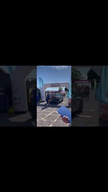 Runner Stopped By Timing Car! #MegaFails #Shorts