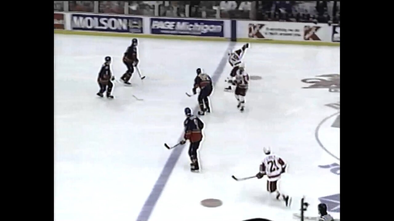 Steve Yzerman Scores Double OT Highlight from UPN 50 Mickey Redmond, Dave Strader