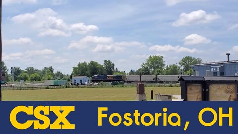 Eastbounds from Chicago on CSX's old B&O in Fostoria