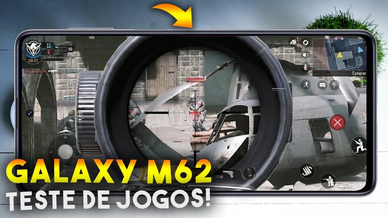 Galaxy M62 - Teste de JOGOS! COD Mobile, Asphalt 9 e Free Fire será que roda liso?