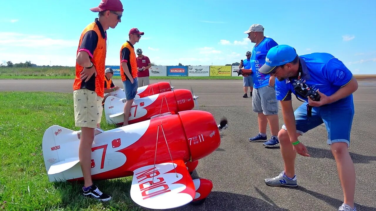 WOW! HUGE GEEBEE R2 RC SCALE PLANE MODEL FLIGHT DEMONSTRATION