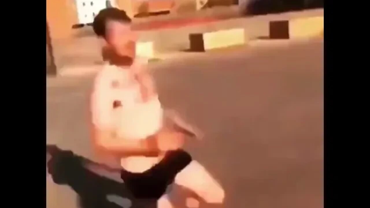 River Diver Takes A Flip On Chain Barrier