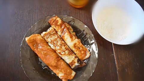 My Simple Version of Russian Blini Pancakes - Strawberry Kefir & Honey Pancakes