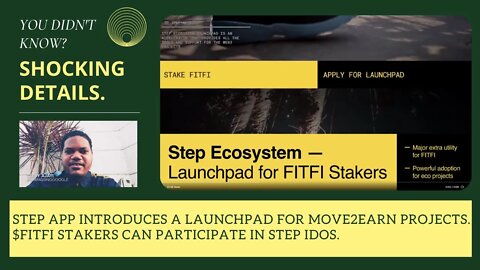 Step App Introduces A Launchpad For Move2Earn Projects. $FITFI Stakers Can Participate In Step IDOs.