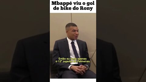 MBAPPE RESPONDENDO SE SERIA TITULAR NO TIME DO PALMEIRAS 😱😱😱#shorts #mbappe