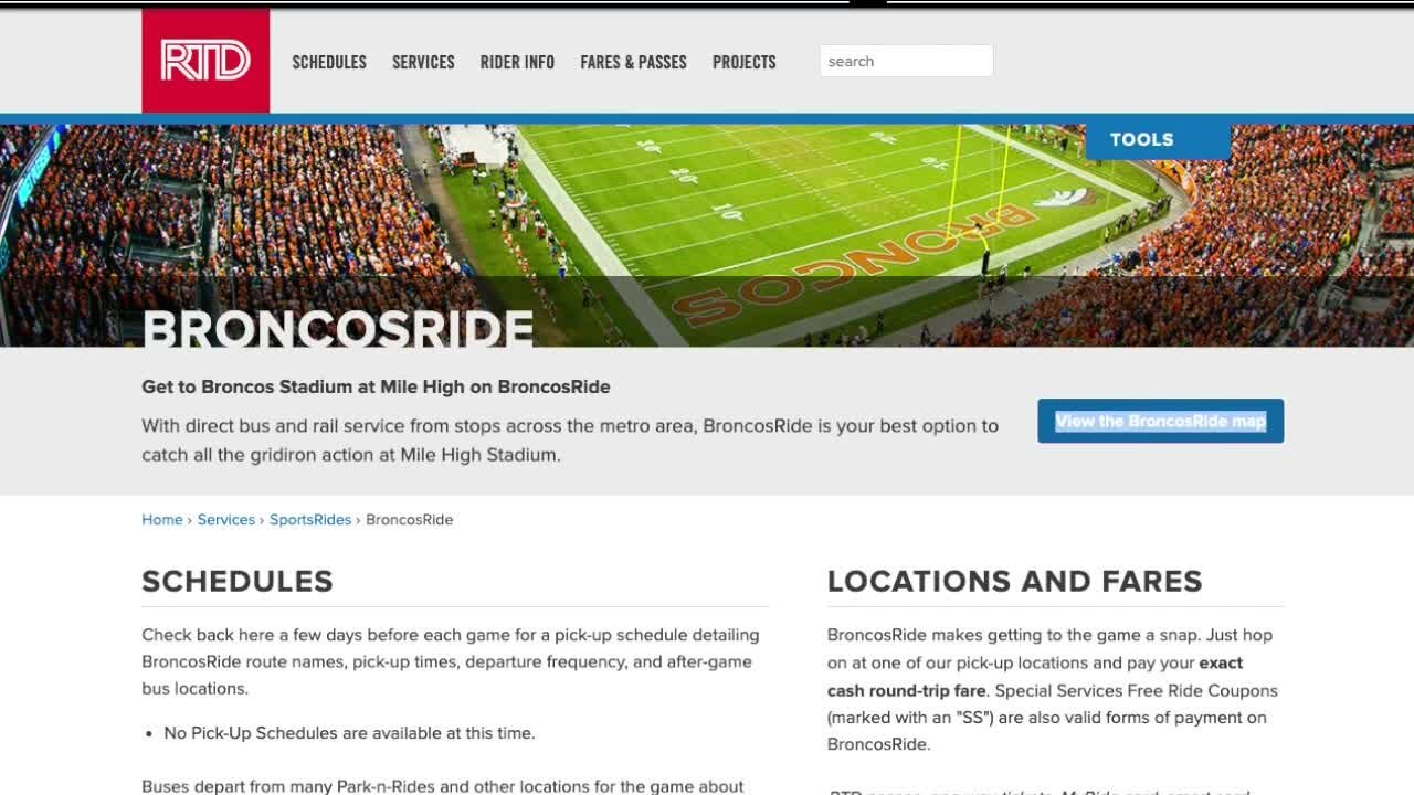 Outcry from Broncos fans after RTD suspends BroncosRide