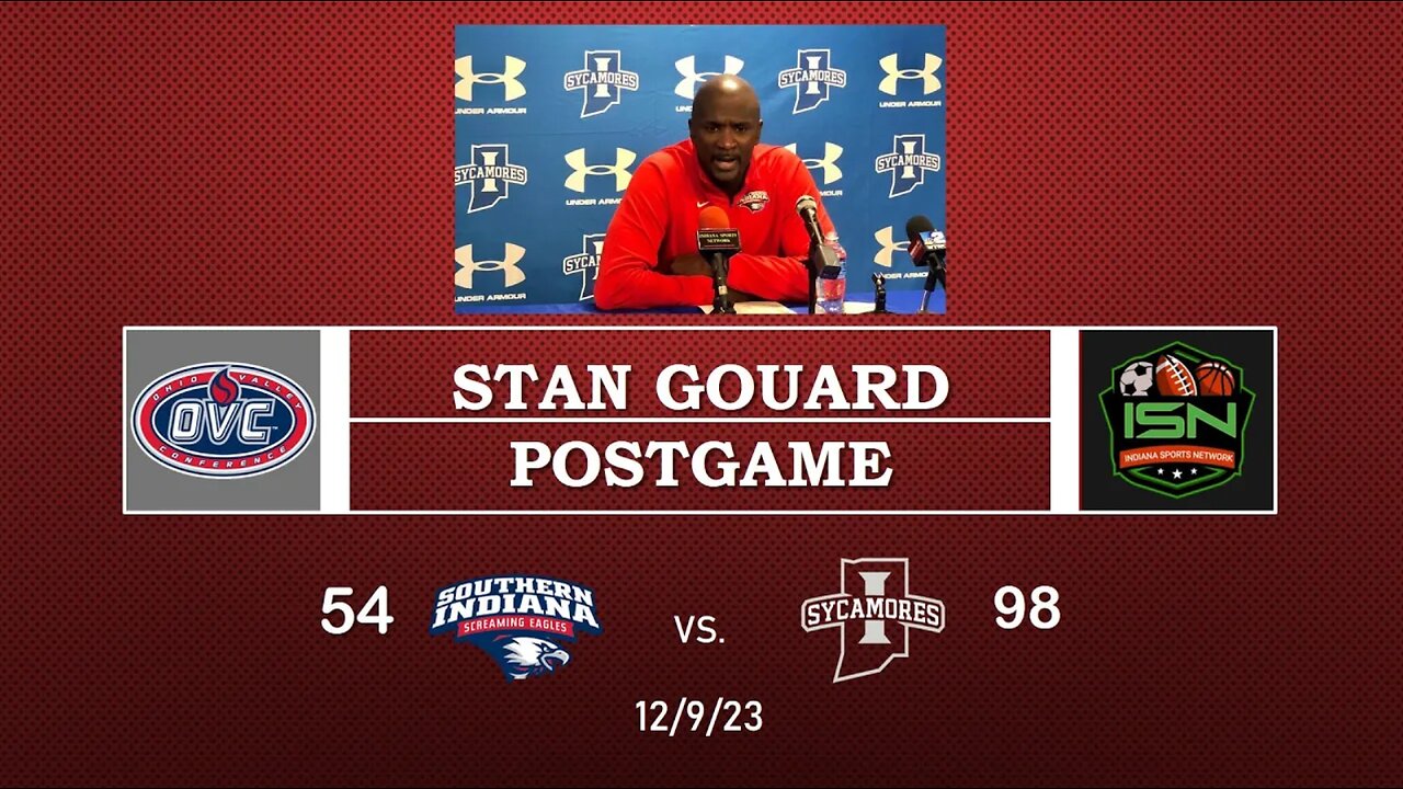 Post-game Press Conference with USI's Coach Stan Gouard 96-54 After Loss to Indiana St.