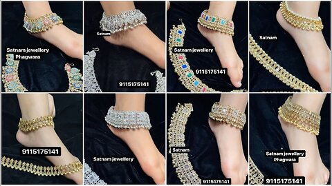 Bridal Payal designs!! kundan Payal Designs for bride!!