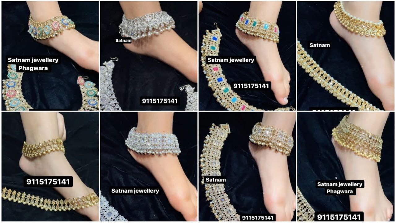 Bridal Payal designs!! kundan Payal Designs for bride!!