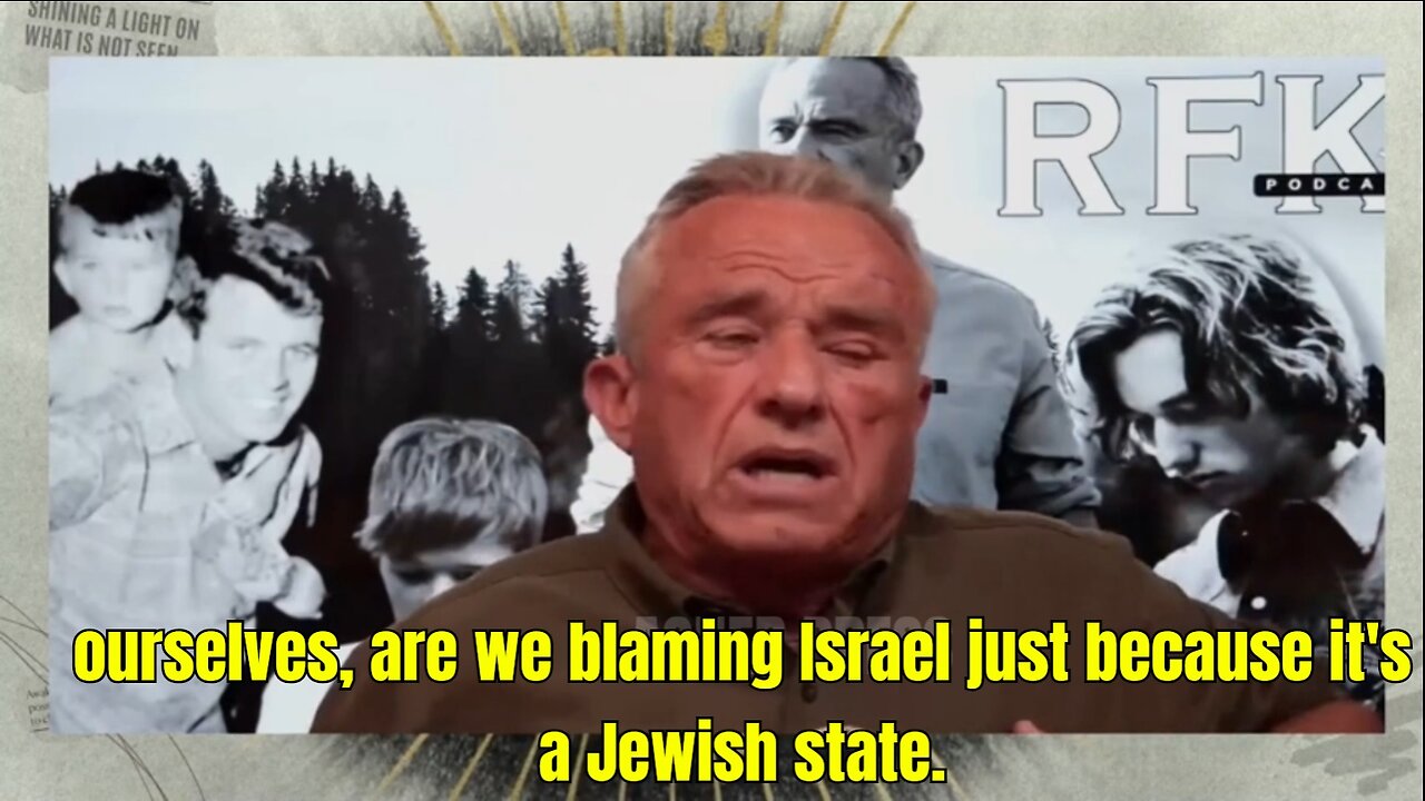 “The War In Israel Is A Defensive War" - Robert F. Kennedy Jr Defends Israel's war against Hamas