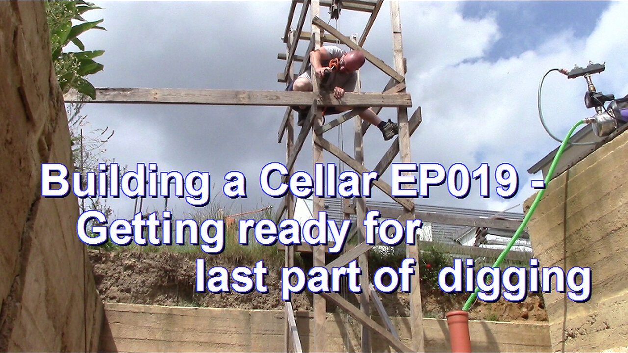 Building underground bunker EP019 - Getting ready for last part of digging