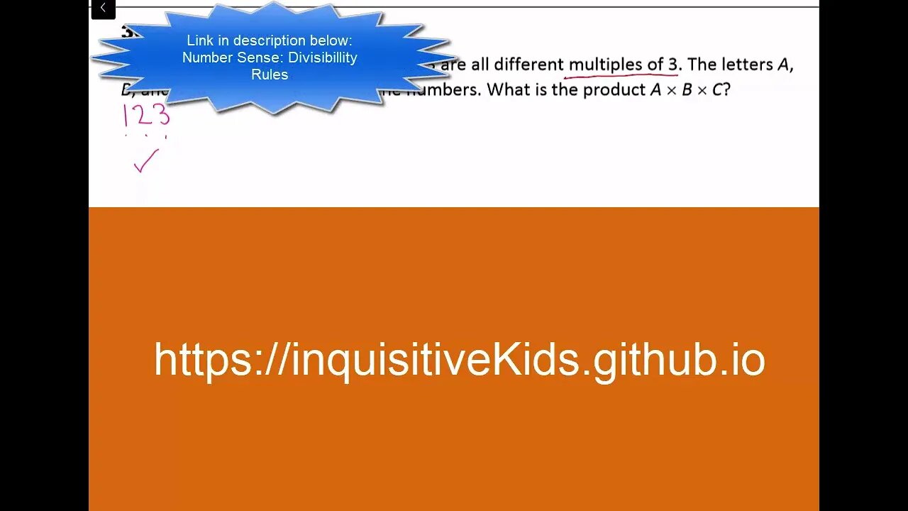 Math Olympiad for Elementary | 2014 | Division E | Contest 3 | MOEMS | 3C