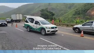 Ciclista morre após ser atropelado na BR-116 em Inhapim