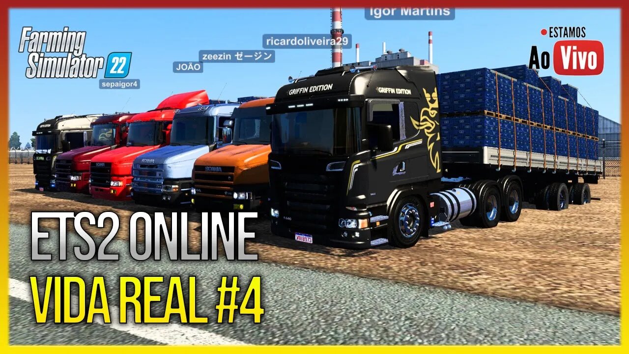 ▶️ETS2 VIDA REAL ONLINE #4 COMPRAMOS A 1313 MURIÇOCA - MAPA BR BRASIL - ETS2