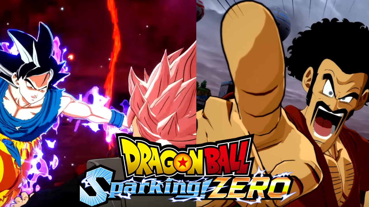 Mr. Satan Peak Power & UI Goku VS Goku Black - Dragon Ball Sparking Zero Bandai Showcase 2024