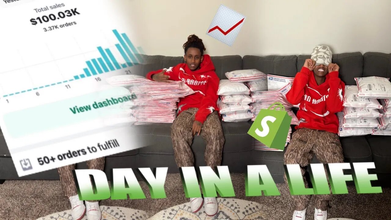 DAY IN THE LIFE OF A 6 FIGURE CLOTHING BRAND OWNER