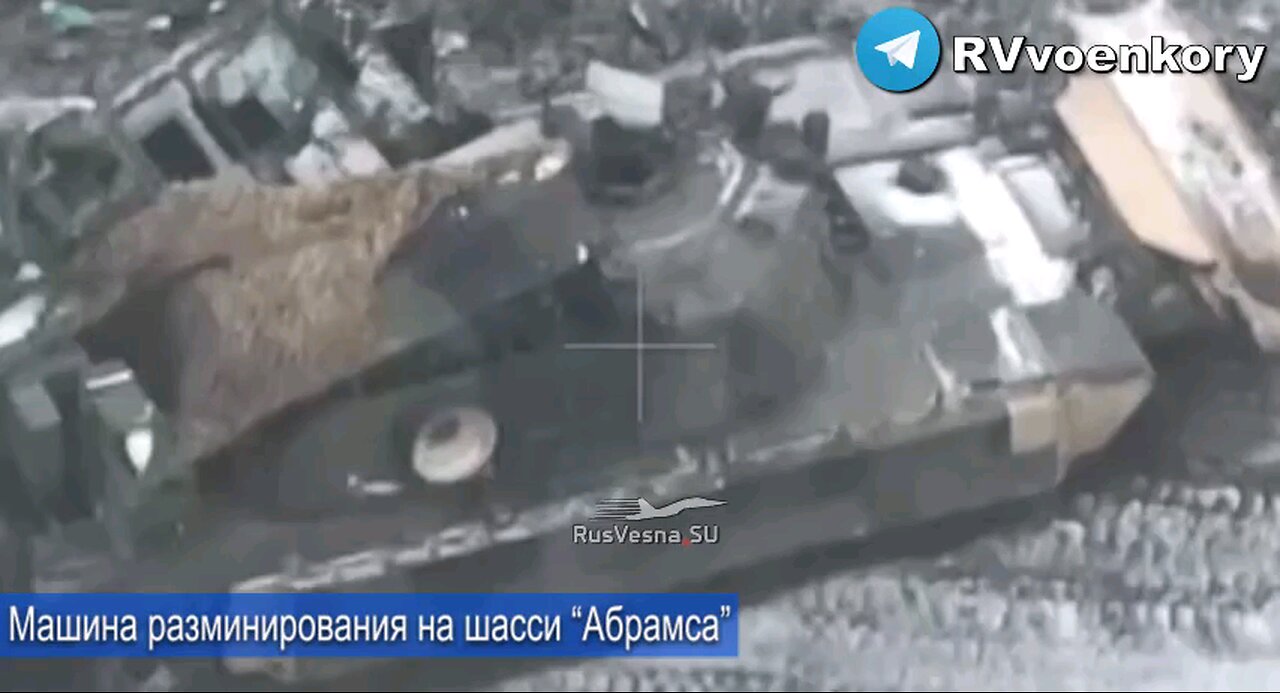 The first US armored vehicle based on the Abrams tank was burned down near Avdiivka!