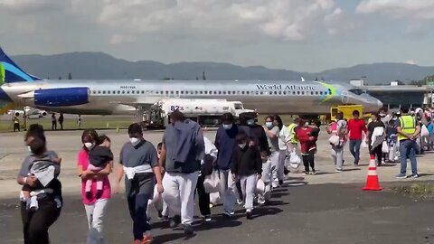 Illegal immigrant deportees in Mexico were flown BACK to Guatemala City on Friday