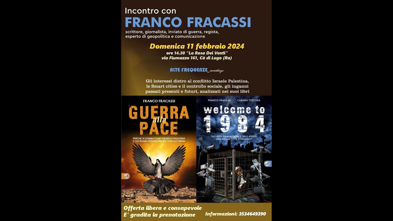 Ca' di Lugo 11.02.2024 Incontro con Franco Fracassi Pt. 1