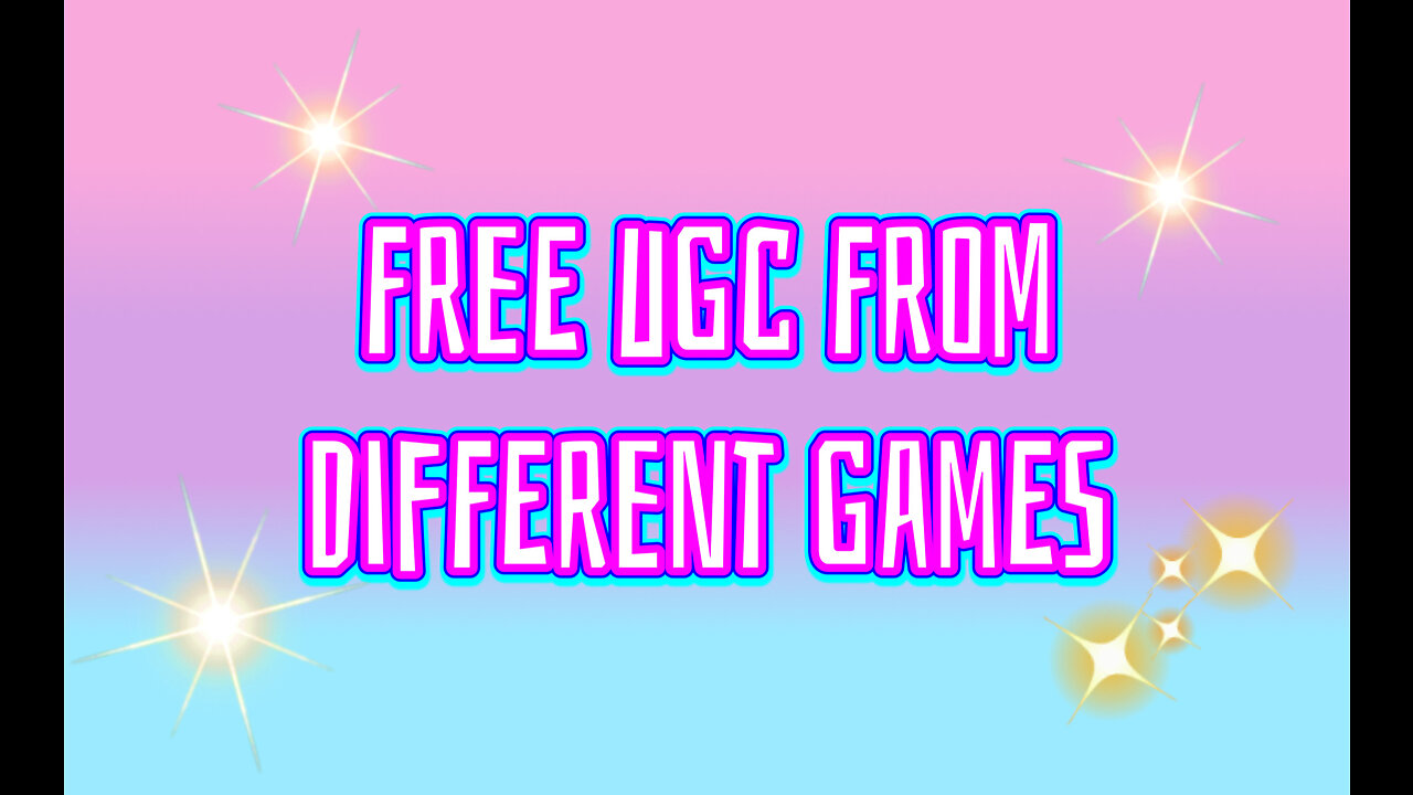 Free UGC In Different Games