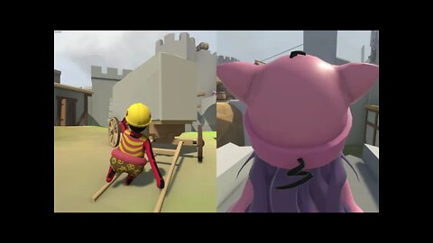 Human:Fall Flat Pt.6-Climbing Like A Spider