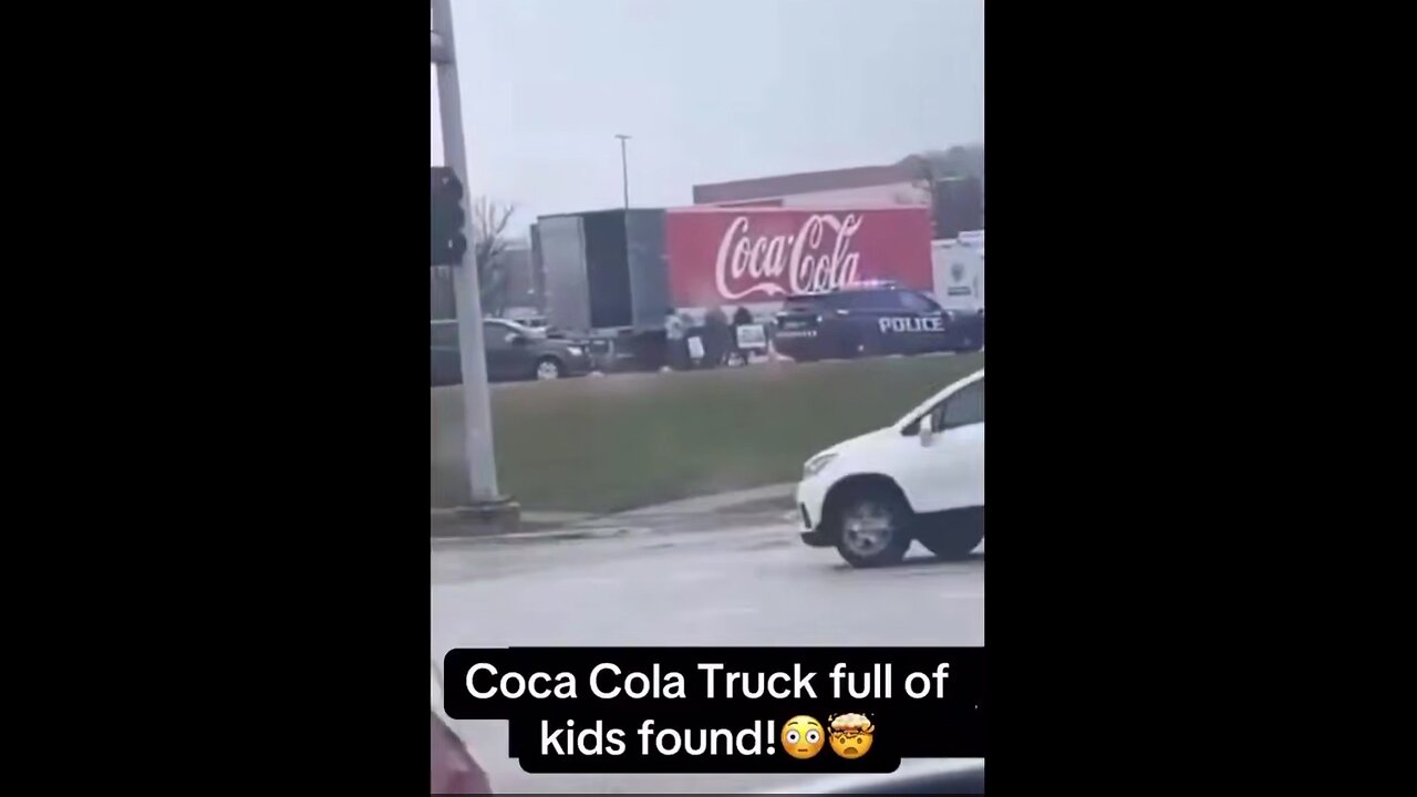 Coca Cola trailer filled with children being trafficked