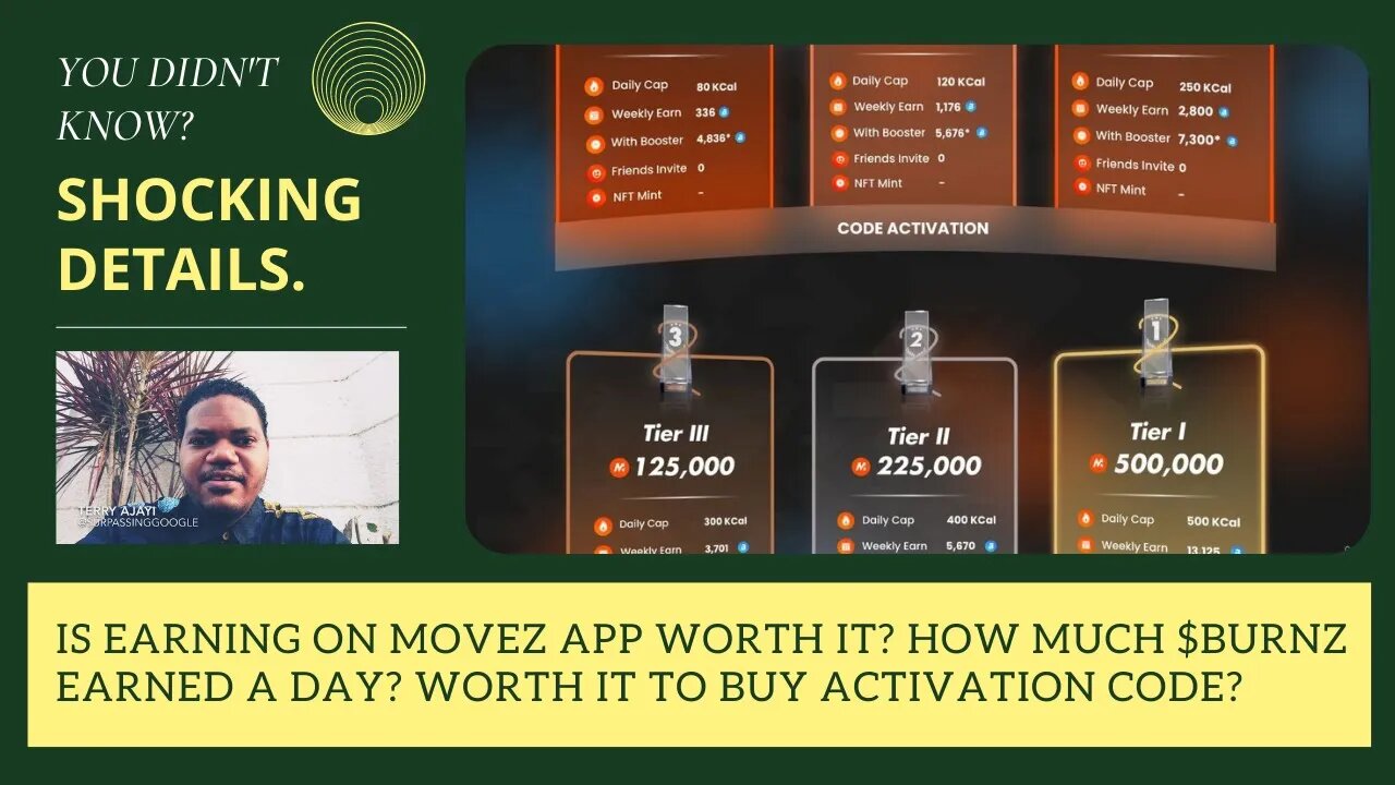 Is Earning On Movez App Worth It? How Much $BURNZ Earned A Day? Worth It To Buy Activation Code?