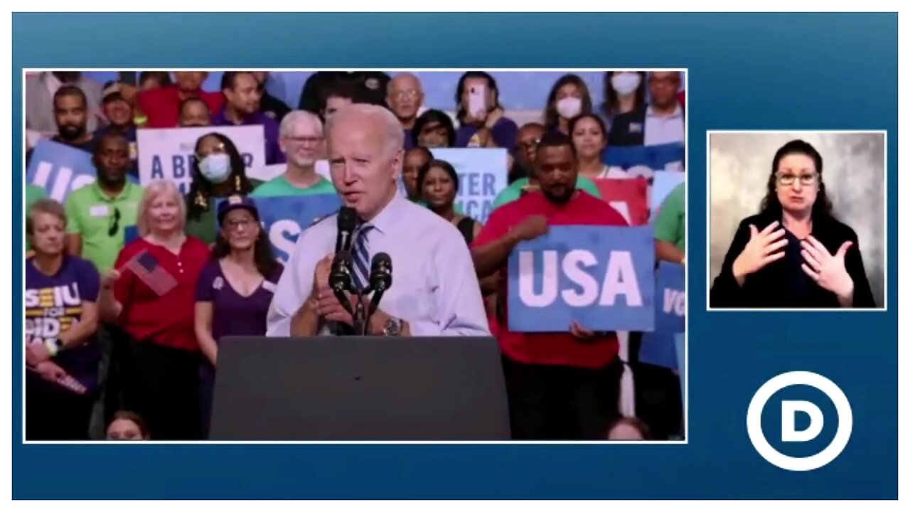 Random Video of Joe Biden ranting about saving Democracy, America, & the PLANET from Republicans