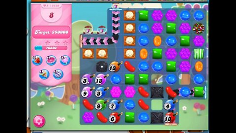 Candy Crush Level 2820 Talkthrough, 18 Moves 0 Boosters