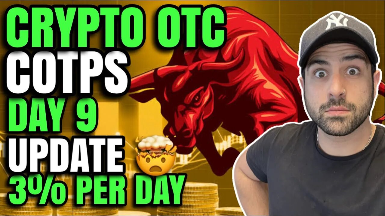 💸 CRYPTO OTC (COTPS) DAY 9 PROFIT RESULTS | EARNING 3% PER DAY CRYPTO OTC PASSIVE INCOME MACHINE 💸