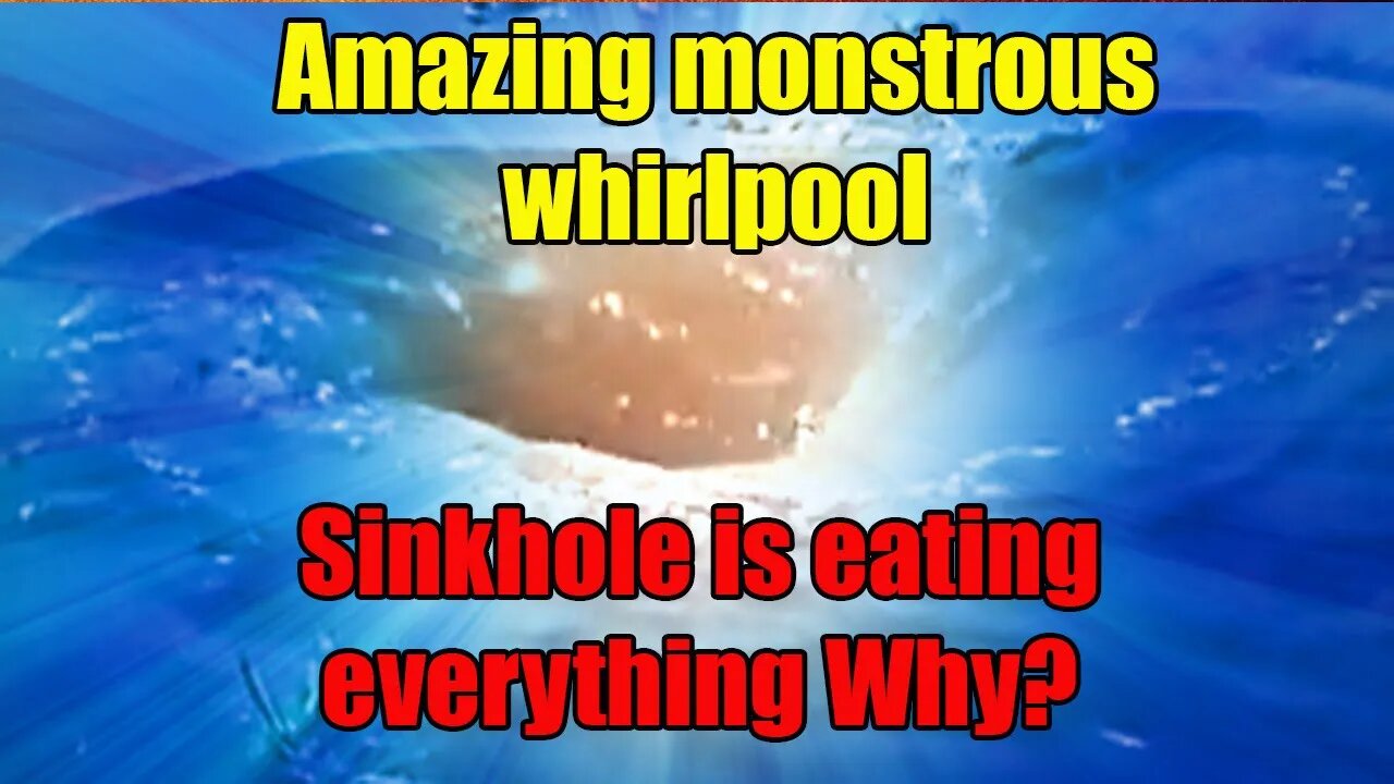 Largest Sinkholes Deepest sinkhole sinkhole in water whirlpool water hole 2020