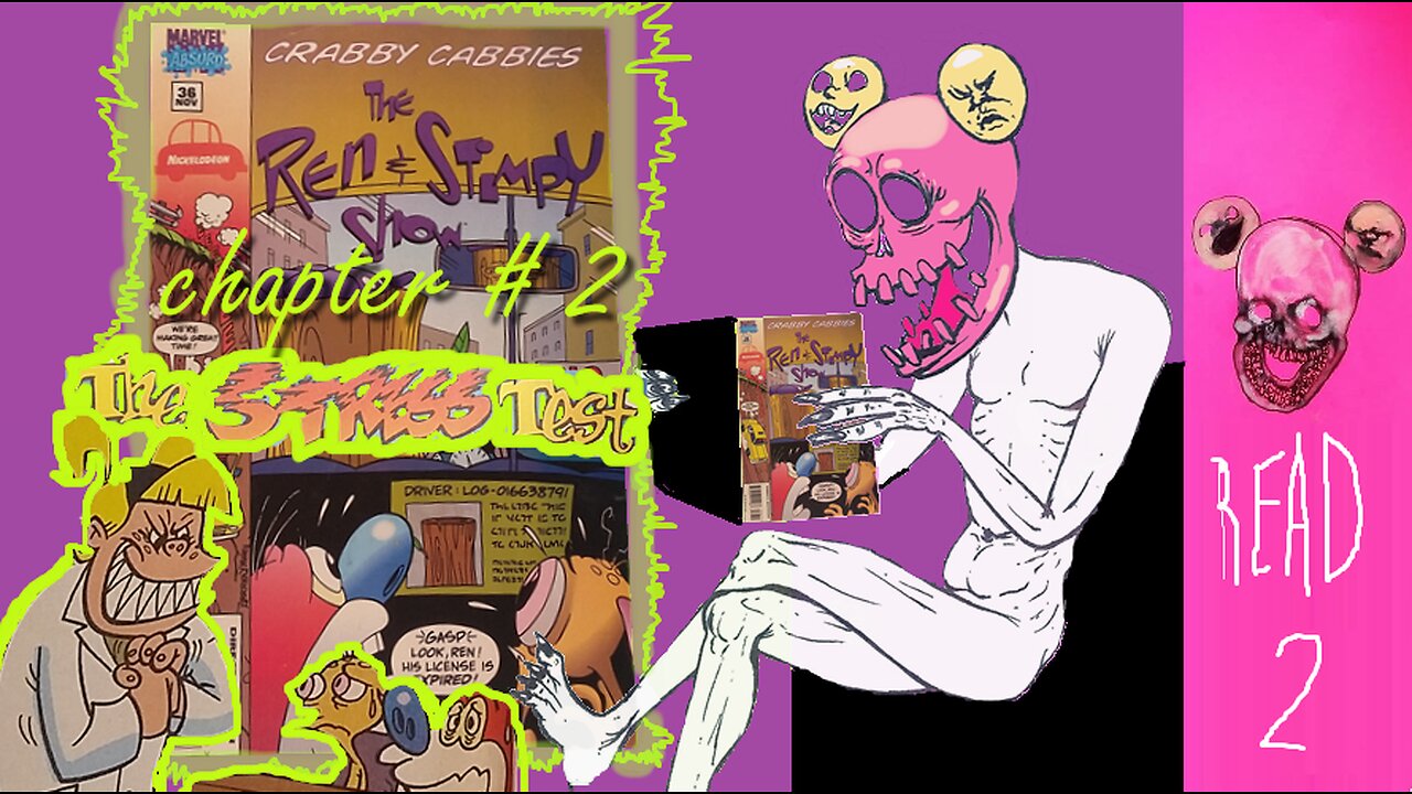 Ren and Stimpy comic #36 1995 Part 2 "The Stress Test" - I read 2