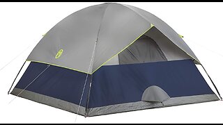 Coleman Skydome Camping Tent, 2468 Person Family Dome Tent with 5 Minute Setup, Strong Frame...