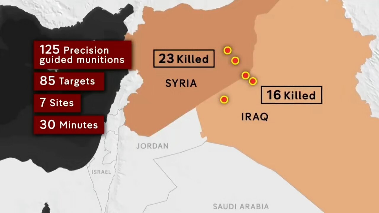 US Strikes on 85 Iran-Linked Targets in Iraq and Syria Kill 16 people, Says Iraqi Government