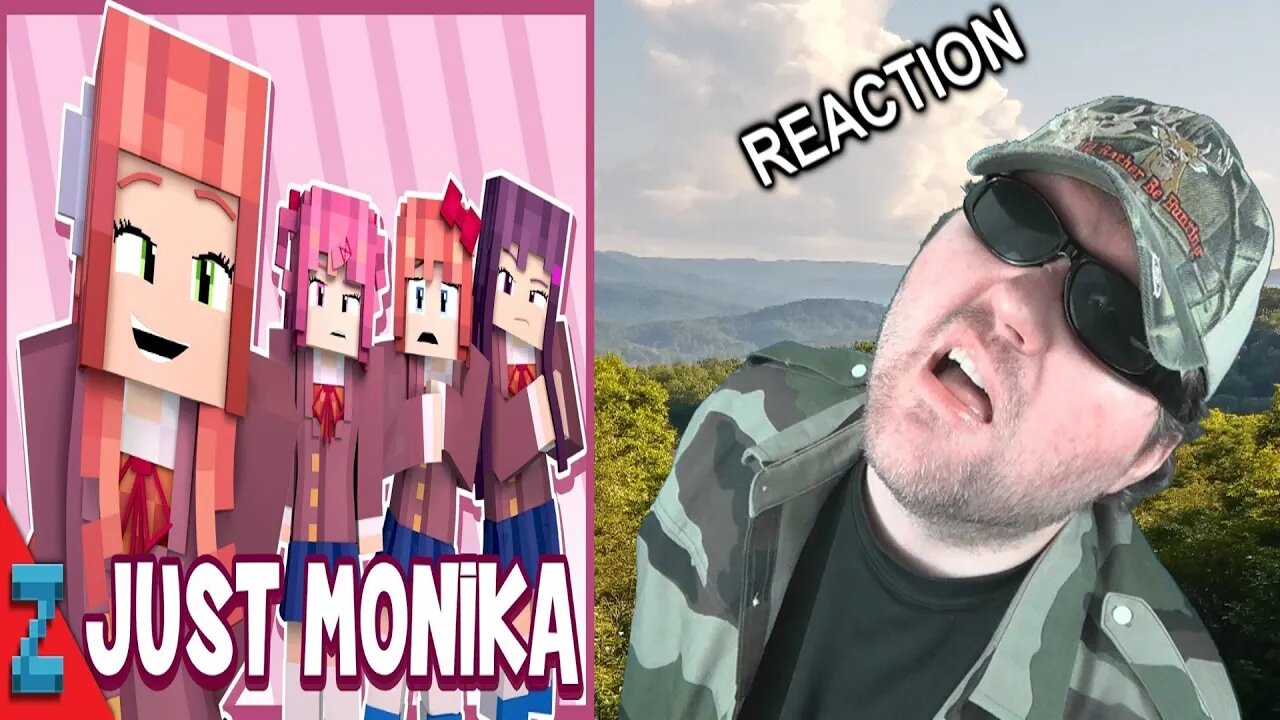 Just Monika” Minecraft Doki Doki Animated Music Video (Song By Random Encounters) REACTION!!! (BBT)