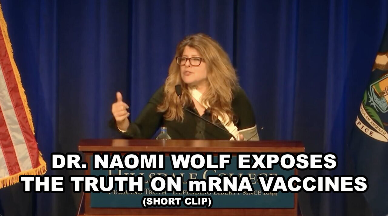 Dr. Naomi Wolf Exposes The Truth On mRNA Vaccines (Short Clip)