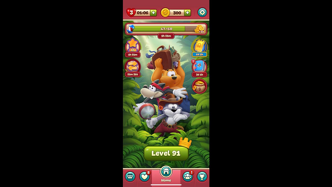 Toon Blast Level 91