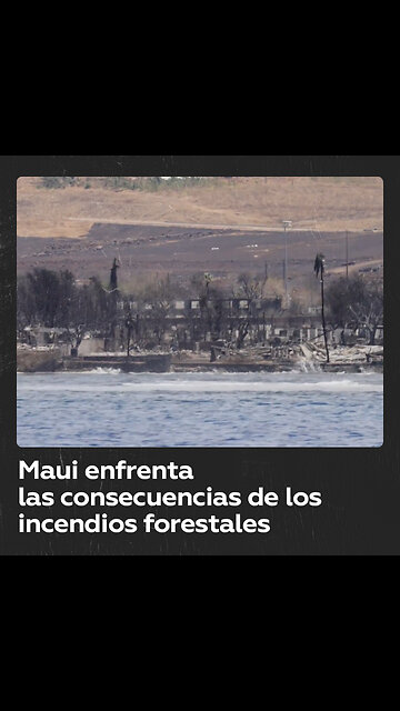 Gran impacto en Hawái después de los incendios forestales